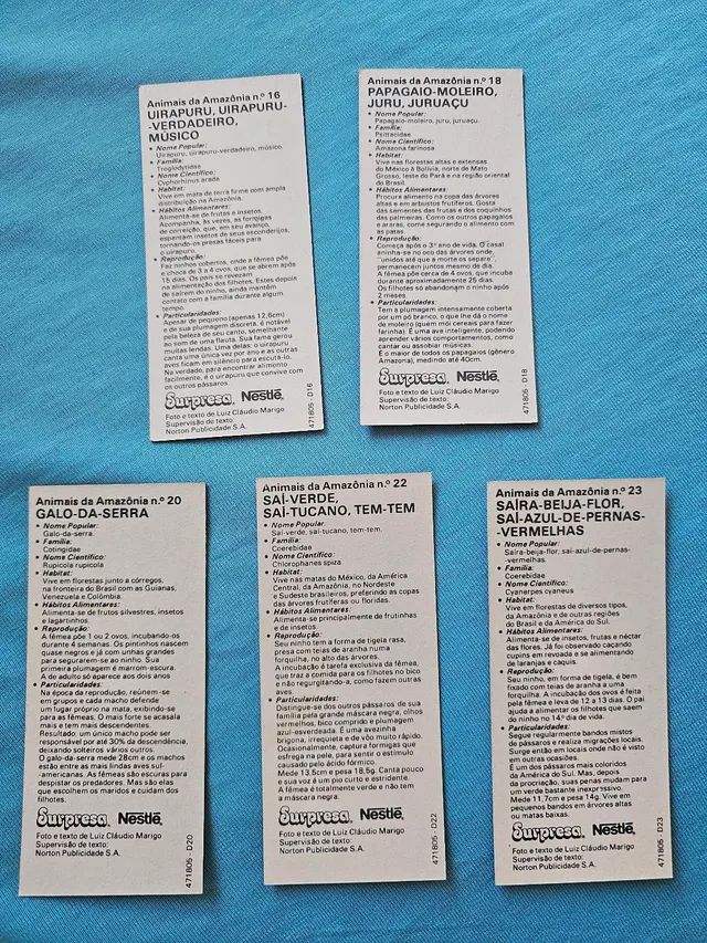 Figurinhas álbum chocolate surpresa animais da amazônica  - Foto 5