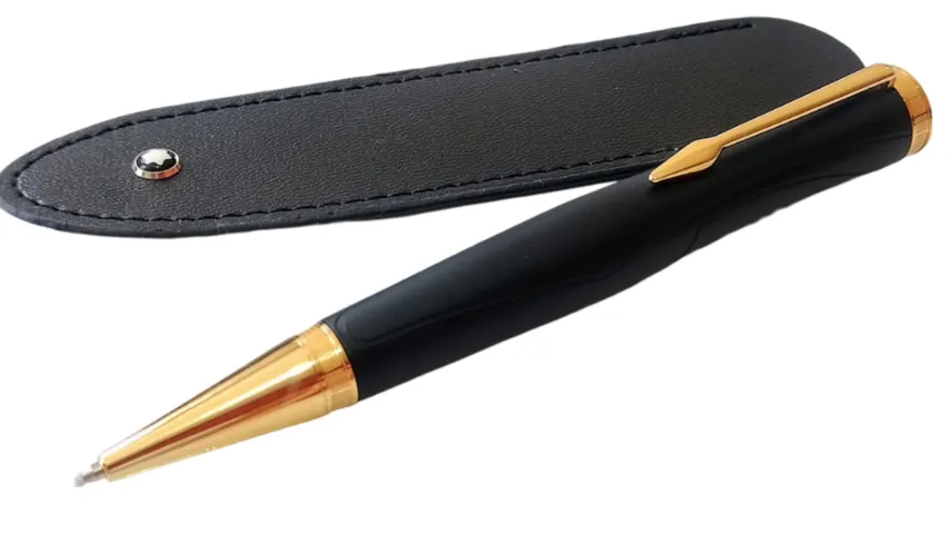 caneta mont blanc writers homage to homer preto/;dourado ballpoint