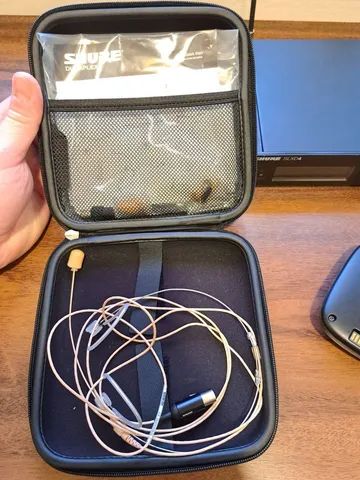 Microfone Headset Dh5 Duraplex Profissional Sistema Sem Fio Shure Slxd14 L55 - Foto 4