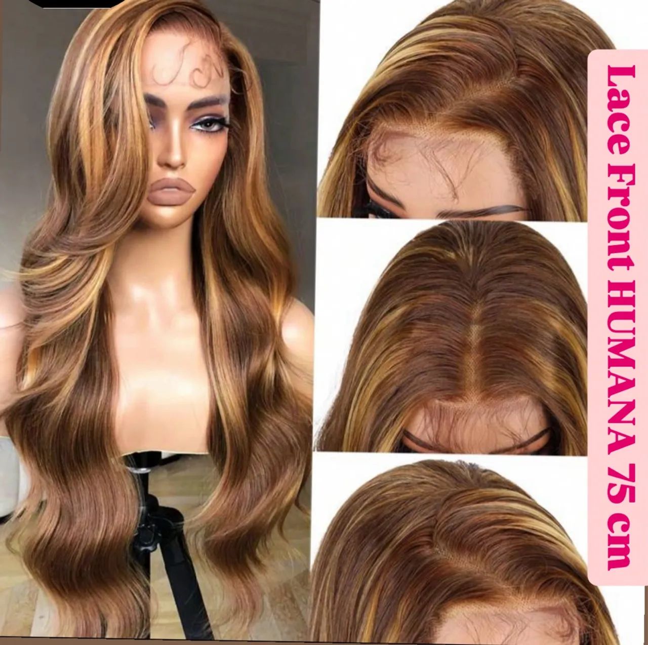 LACE FRONT CABELO HUMANO 75 cm PROMOÇÃO  - Foto 3