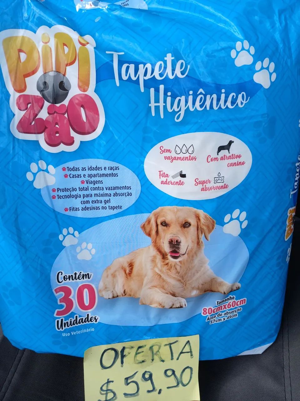 Tapetes Higiênicos Pipizão - 30 unidades
