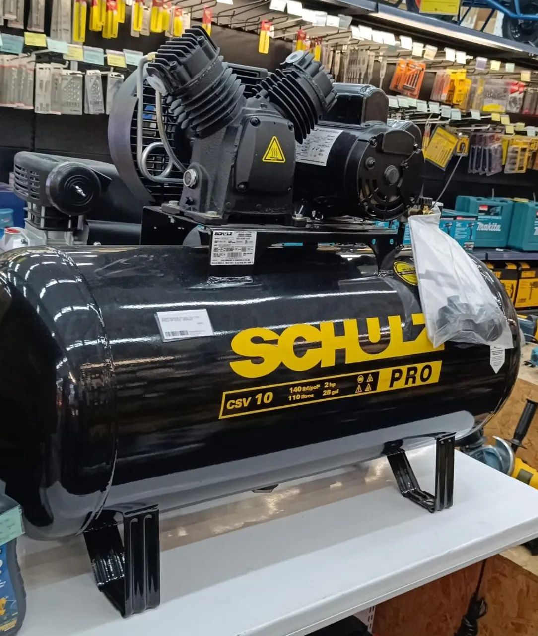 Compressor de Ar Schulz CSV 10 PRO,110 LITROS ,140 LIBRAS. - Foto 2