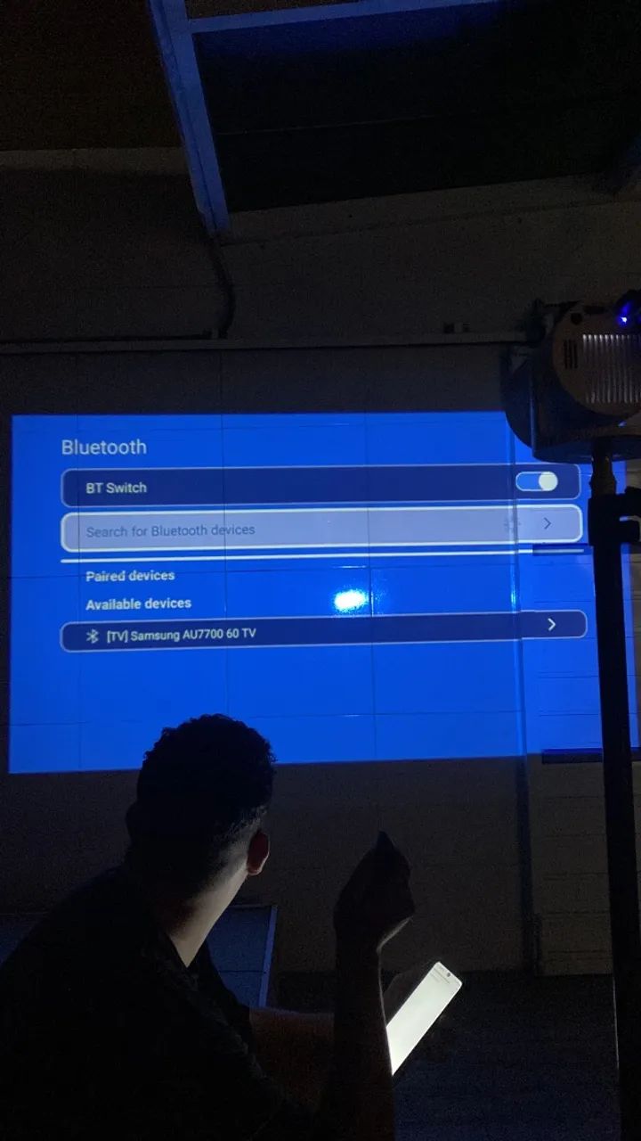 Projetor de filmes jogos YouTube slides etc - Foto 2