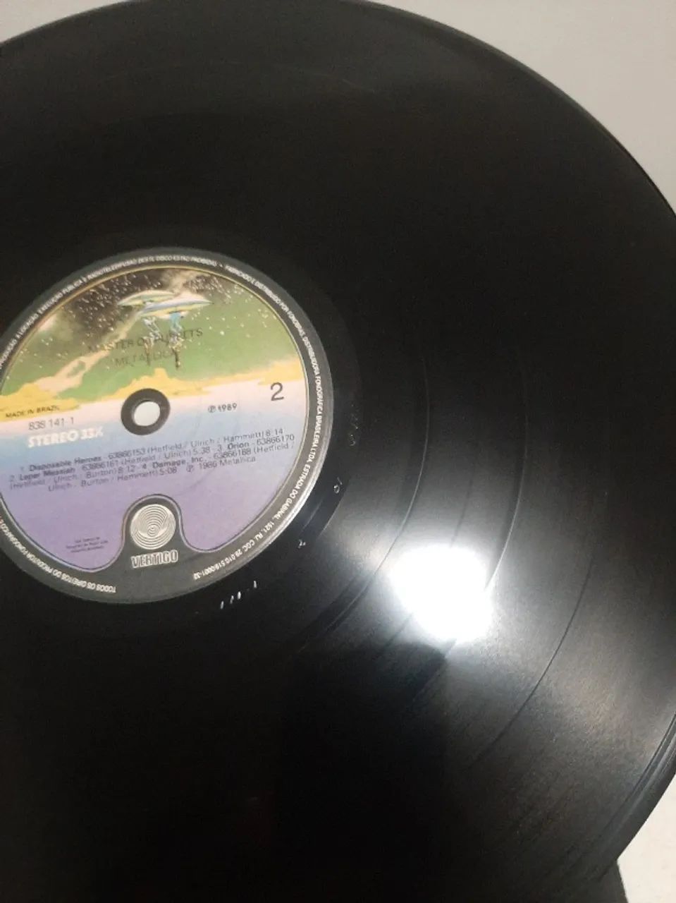 LP Disco de Vinil Metallica Master of Puppets Nacional Vertigo C/ Encarte - Foto 5