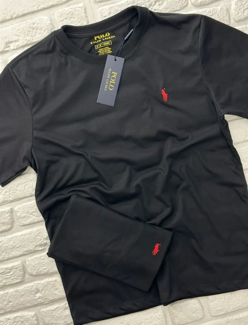 Camiseta Polo Ralph Lauren Preta Masculina