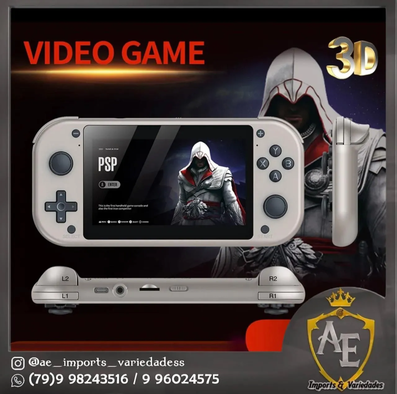 Console Portátil com Jogo