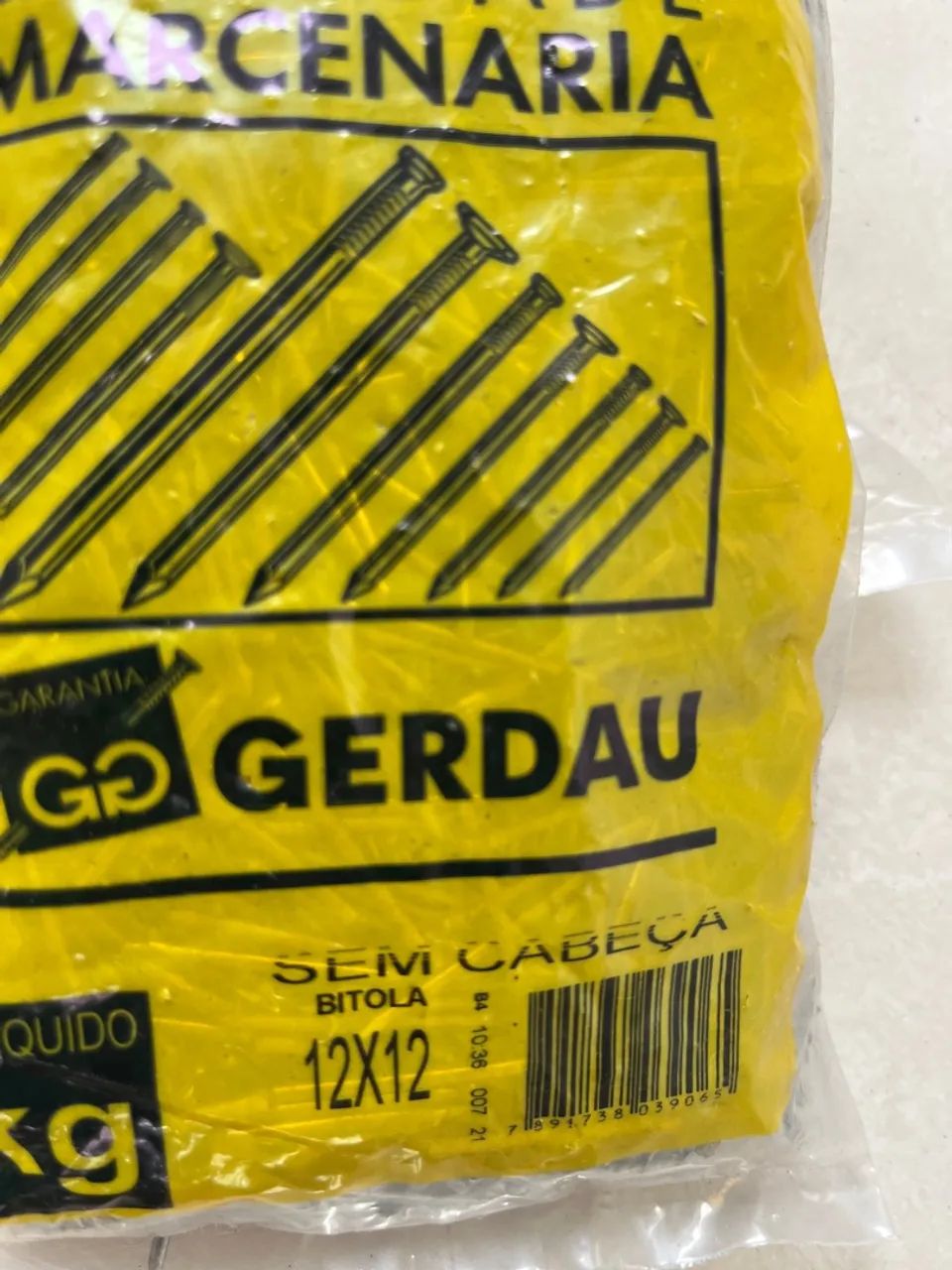 10 pacotes pregos tamanho variado novo Gerdau - Foto 2