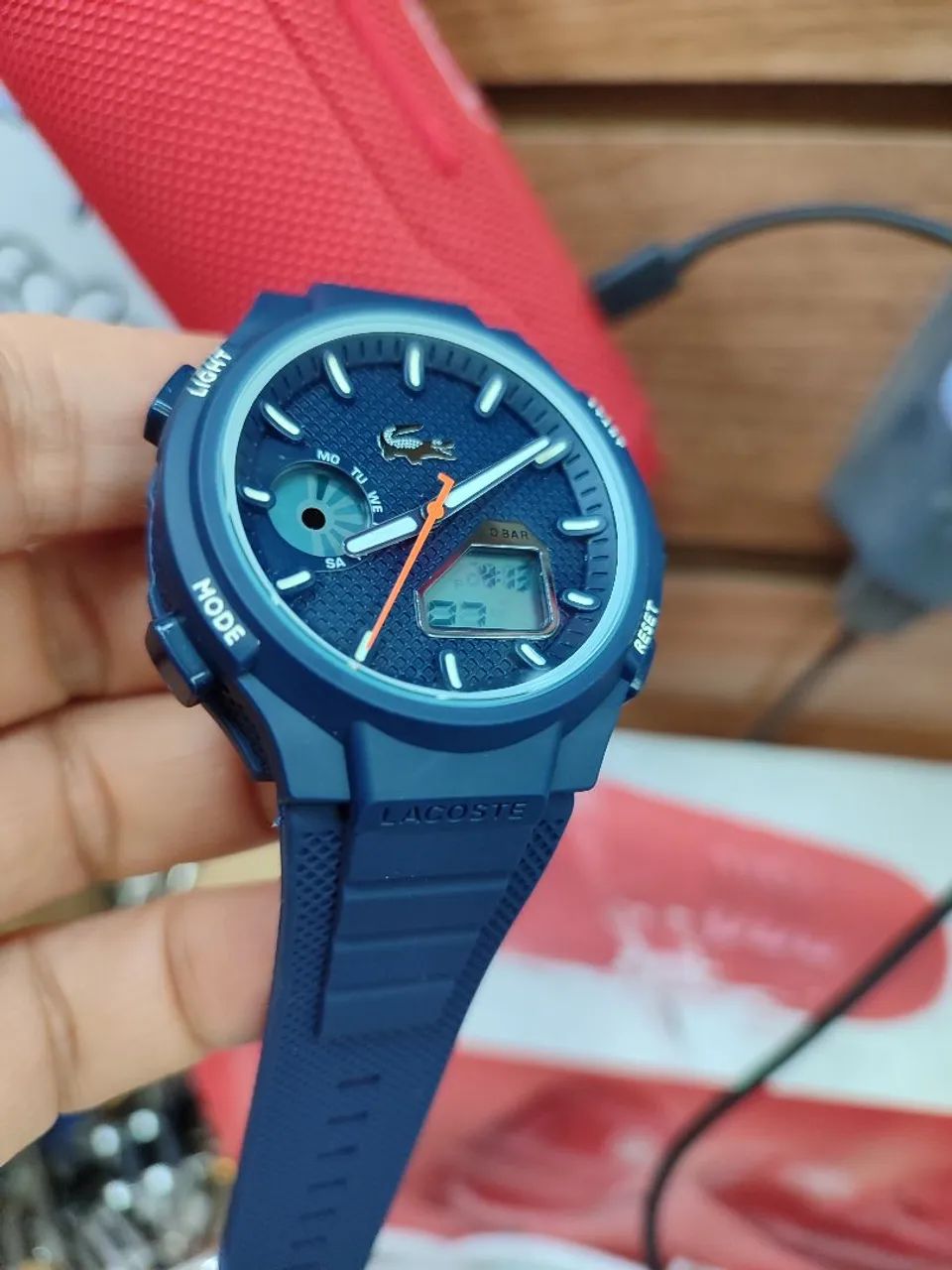 Relógio masculino pulseira de borracha moda  - Foto 3