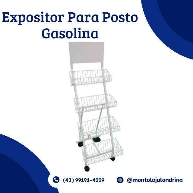 Expositor para posto de gasolina