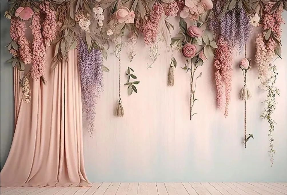 Painel Decorativo Floral para Eventos e Lojas