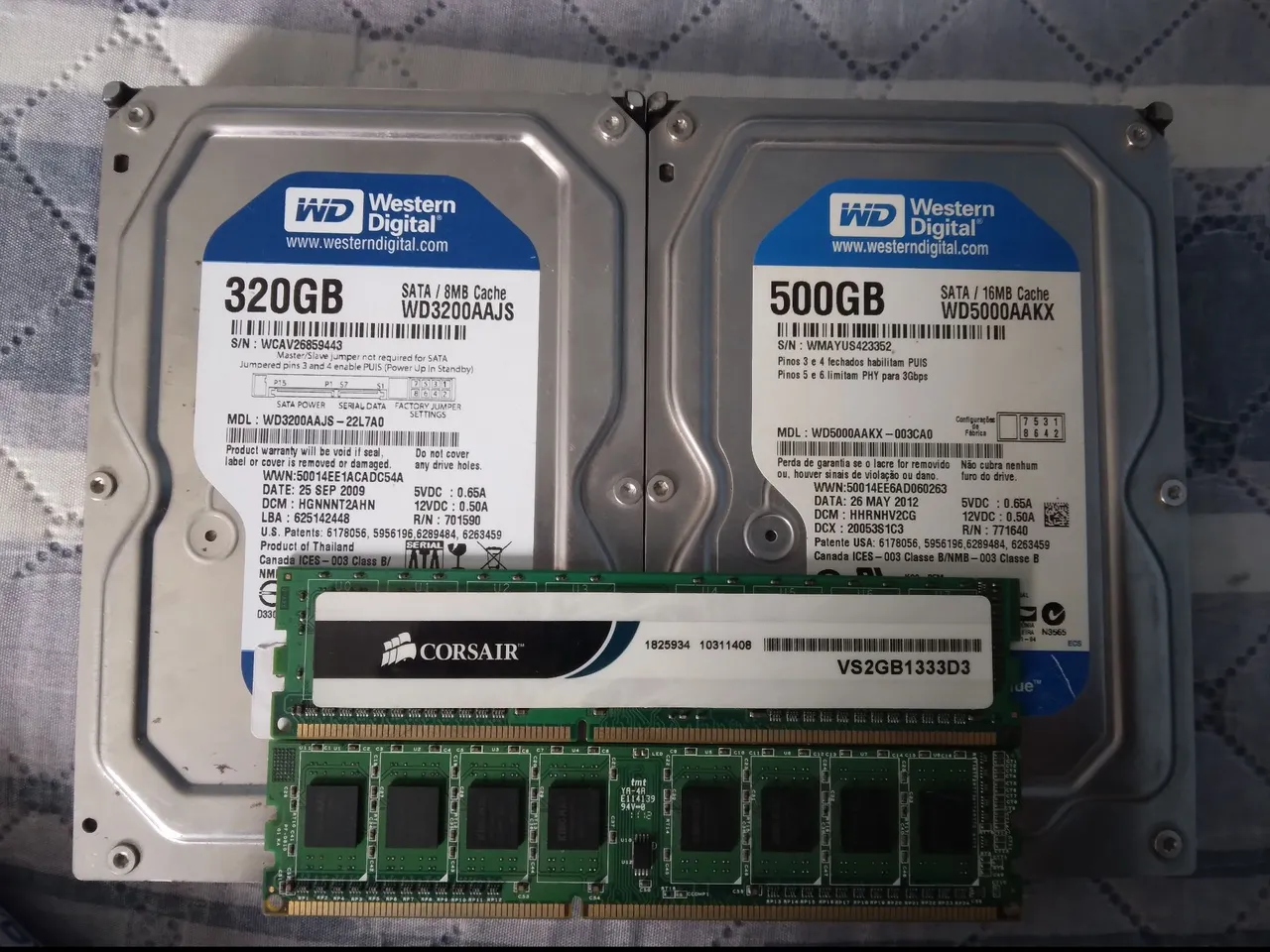 HD 500GB + HD 320GB