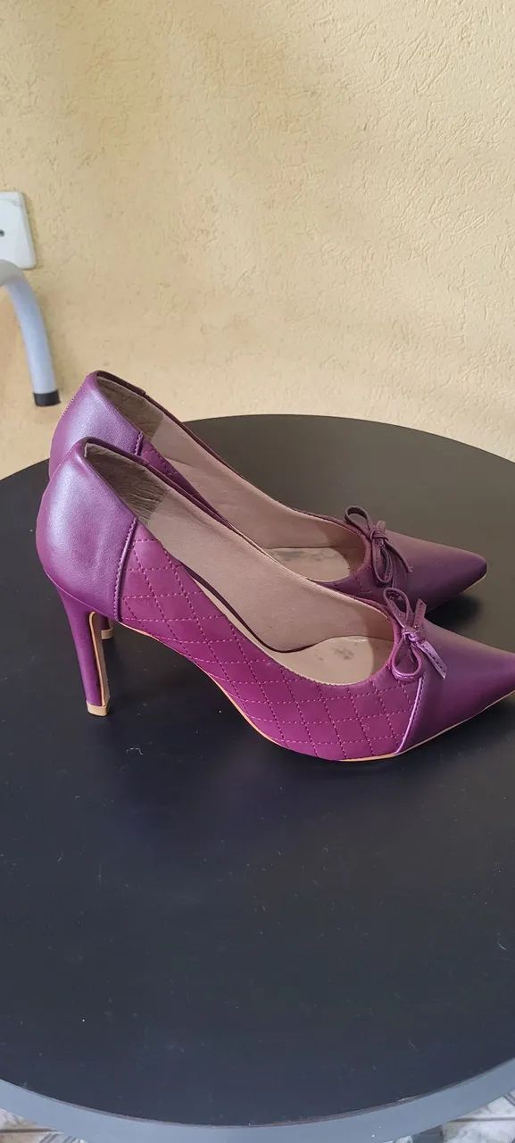 Sapatos de Salto Roxo Franciscchini - Foto 2