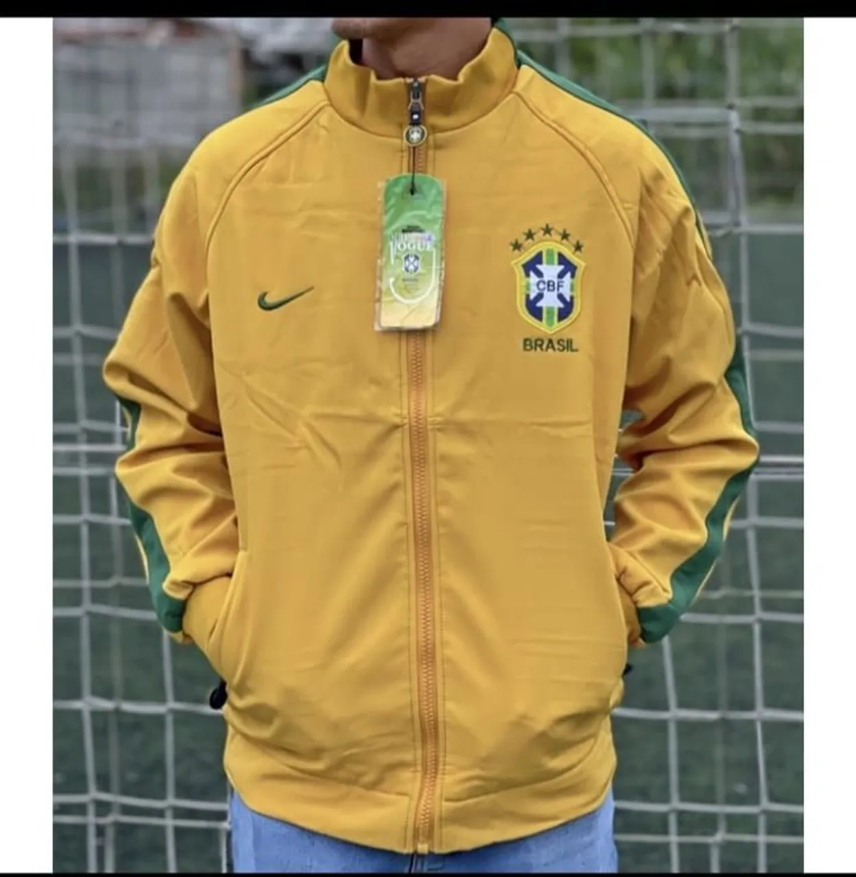 Jaqueta do Brasil Amarela - Conforto e Estilo! Nike