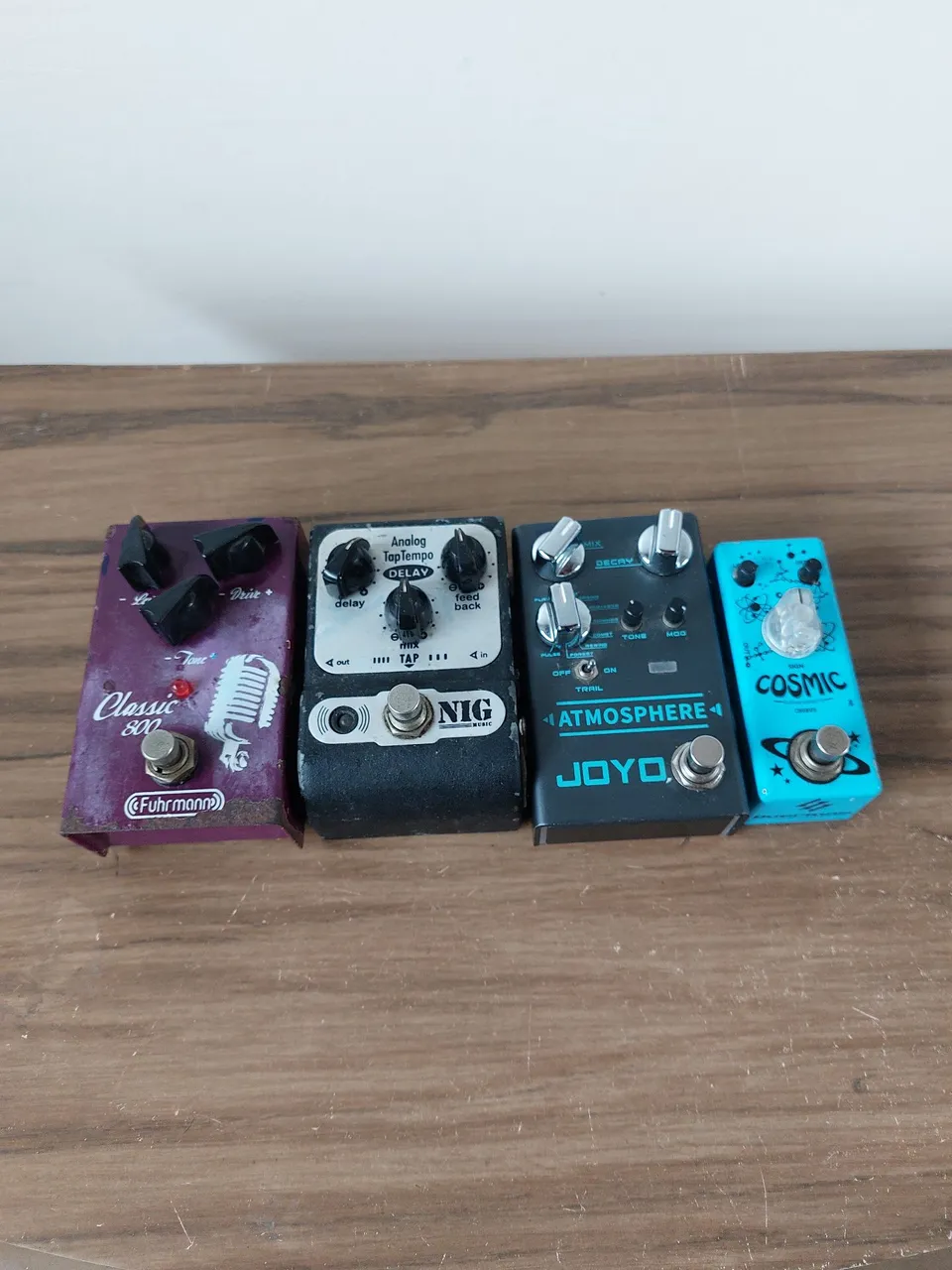 Pedais de efeitos para guitarra