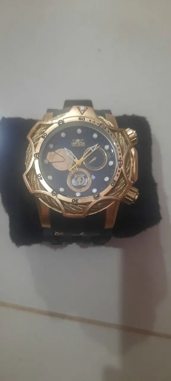 Relógio Invicta Dourado Aceito troca 