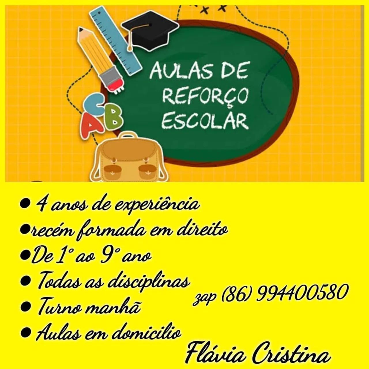 Professora de reforço 