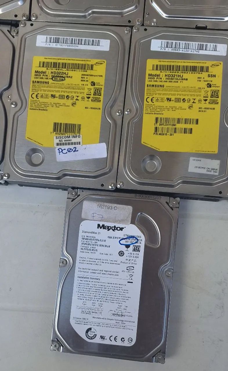 Lote com 13 hds Sata - Foto 4