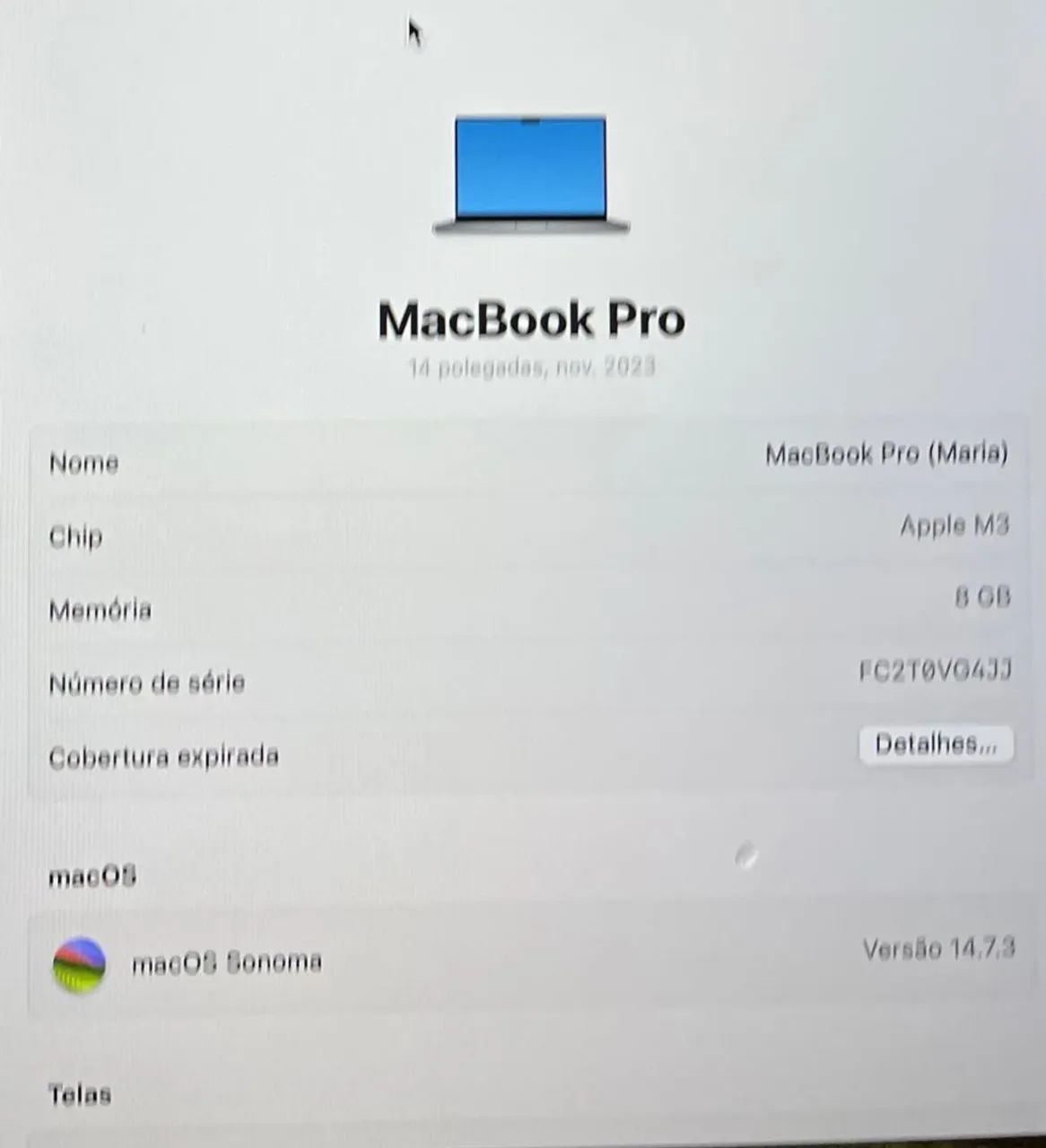 MacBook Pro M3 2024 - 14 polegadas  - Foto 3