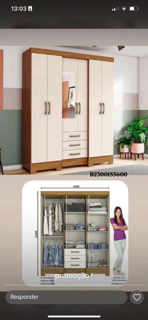 MEGA PROMOÇÃO DE GUARDA ROUPA CASAL  - Foto 3