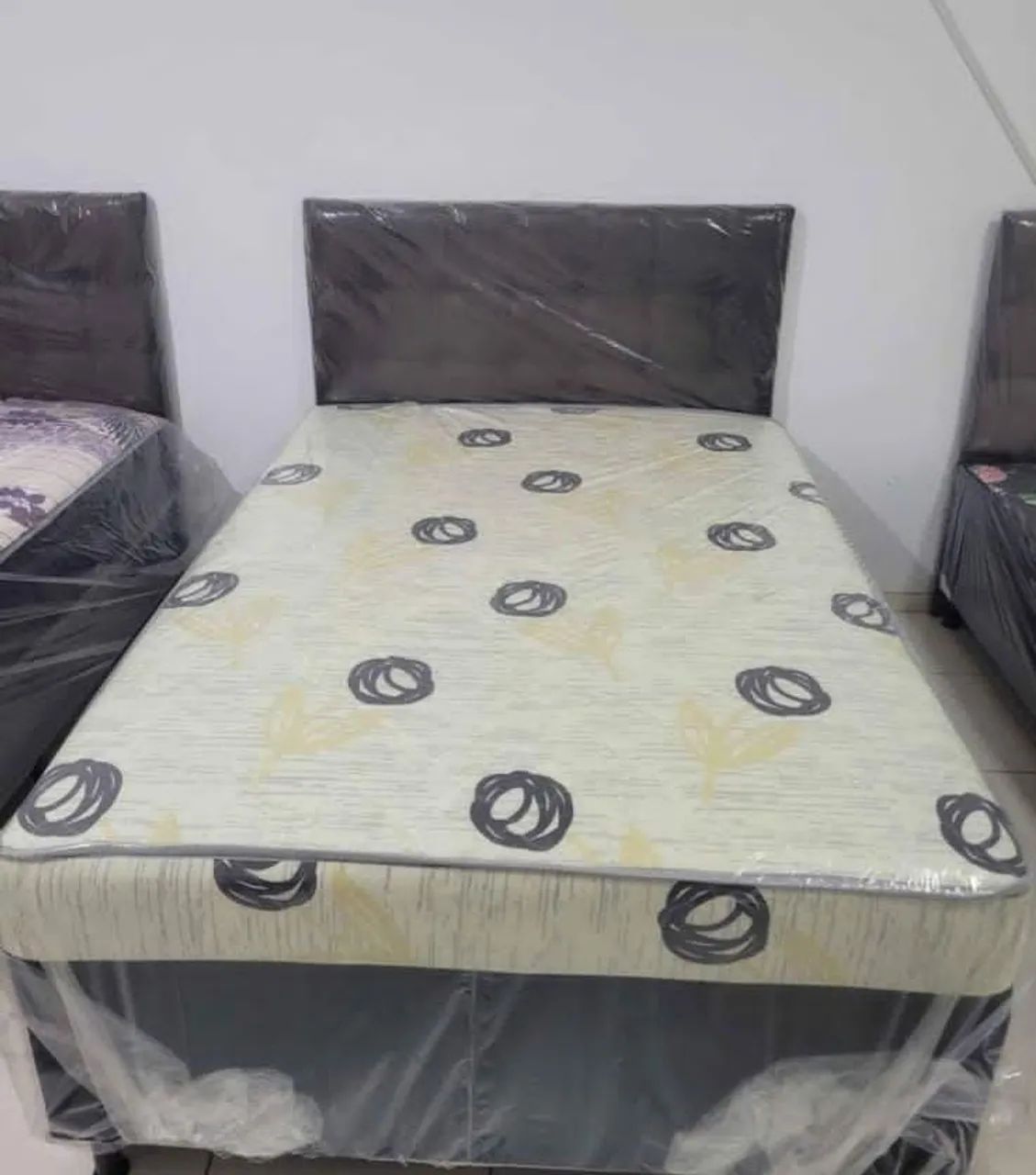 Cama Box Casal com Colchão espuma 5cm