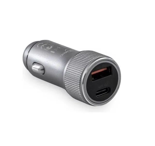 Carregador Veicular Turbo 48W 2 Portas USB A e Usb C  - Foto 2