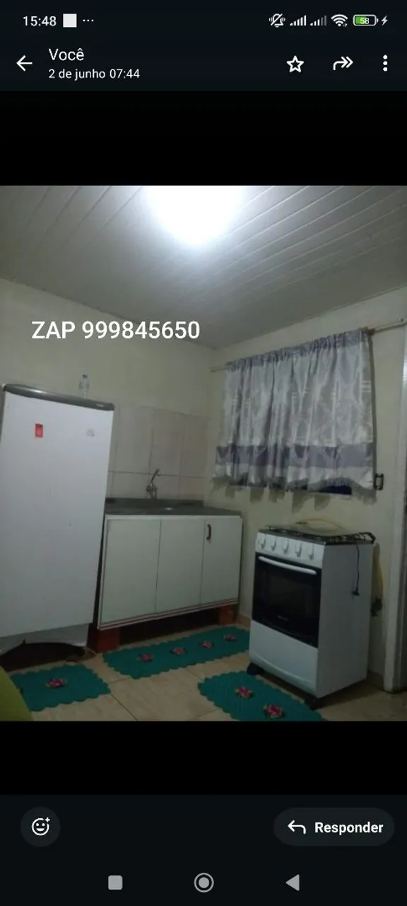 Aluga casa 1 qrto sítio cercado