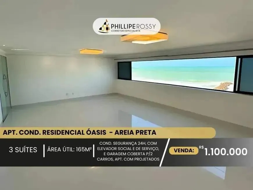 Apartamento à venda, 3 quartos, 3 suítes, 2 vagas, Areia Preta - Natal/RN