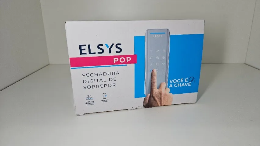 Fechadura Digital De Sobrepor Vertical Pop Esf-ds1100v Elsys