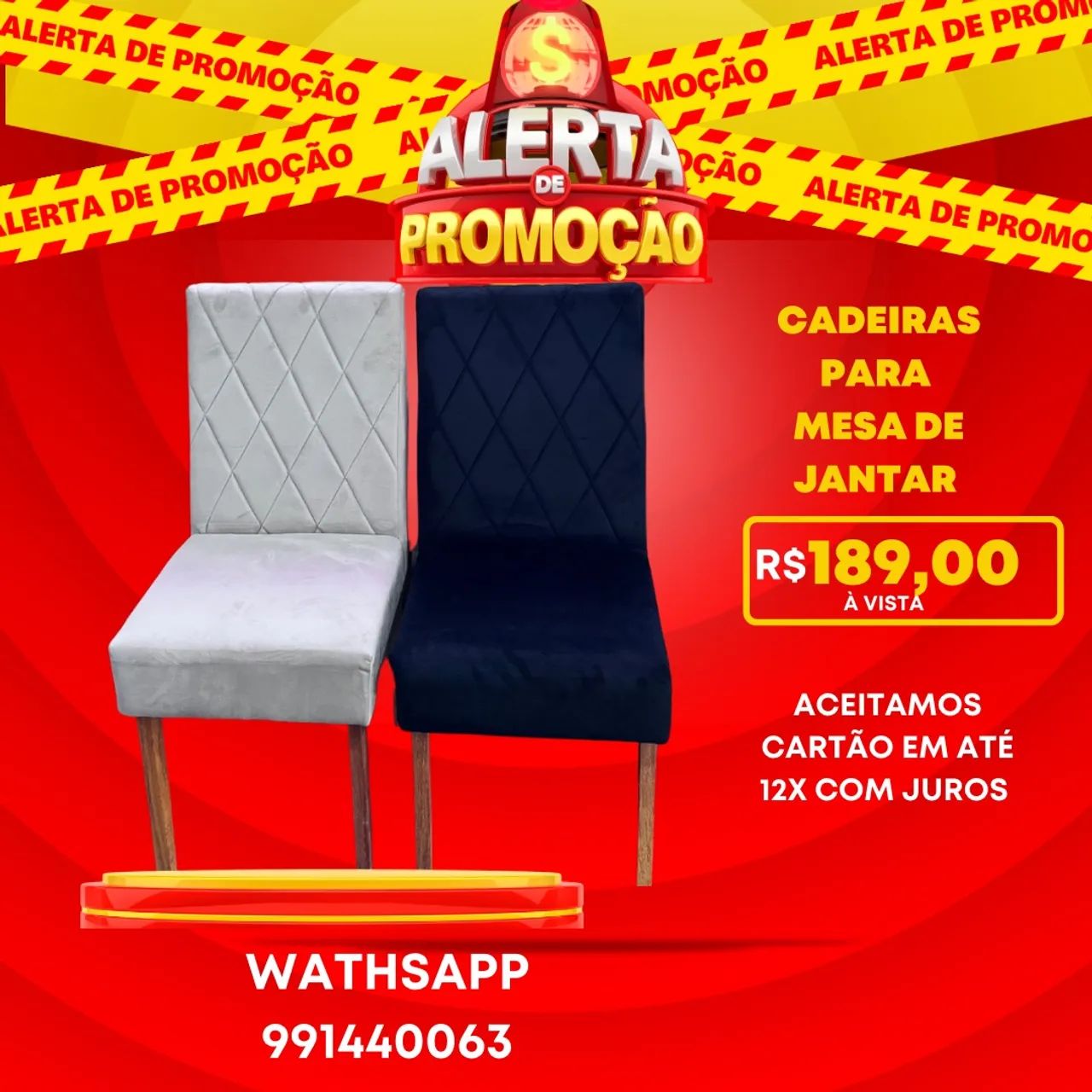 Cadeira para Mesa de Jantar - R$189,00 à vista!