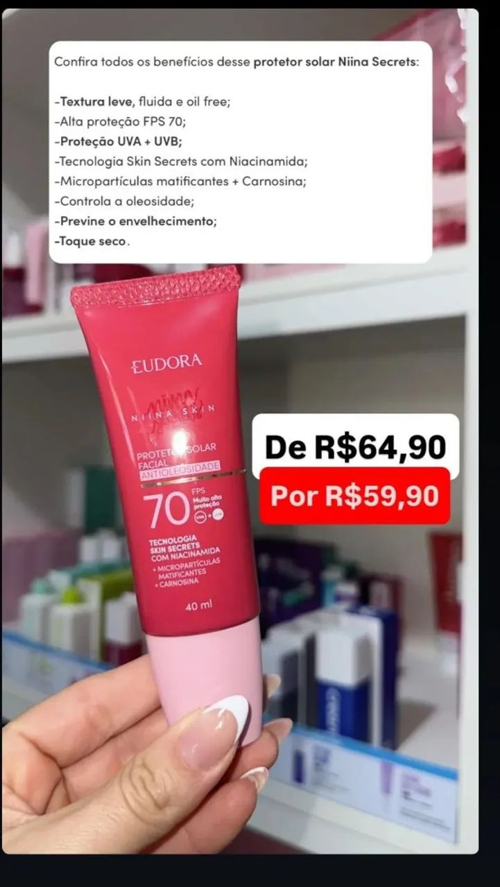 Skin Niina Secrets Eudora em promoção  - Foto 6