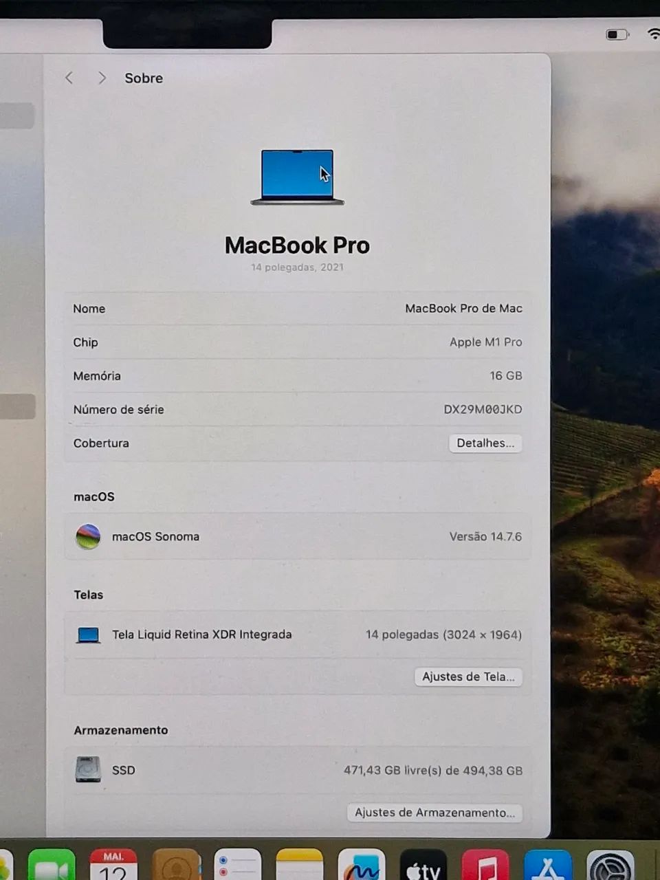 MacBook Pro 14 m1 pro ano 2021 - Foto 3