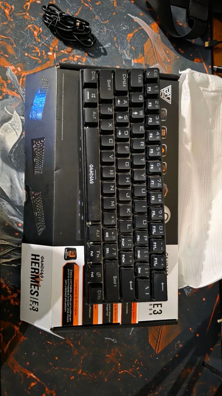Teclado mecanico rgb gamdias Hermes  e3 - Foto 5