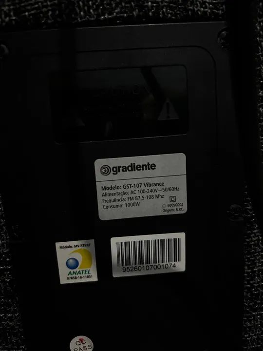 Caixa de Som Gradiente com Bluetooth 1000 rms  - Foto 5