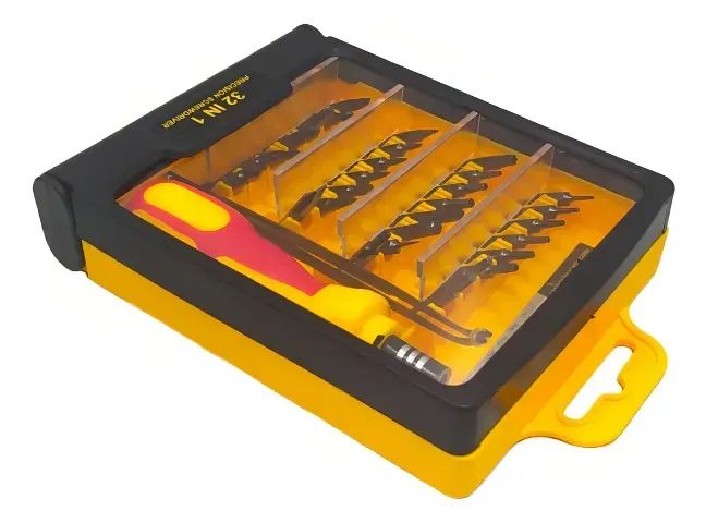 Precision Screwdriver Set Kit with 32 Pieces TE-6032A Yellow64352262741633123