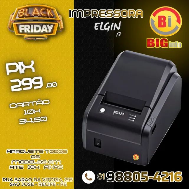 Impressora Termica Elgin i7 - Com garantia Em ate 10x Fixas  - Foto 4