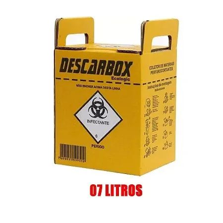 Descarbox 7 Litros - Descarte de Perfurocortantes