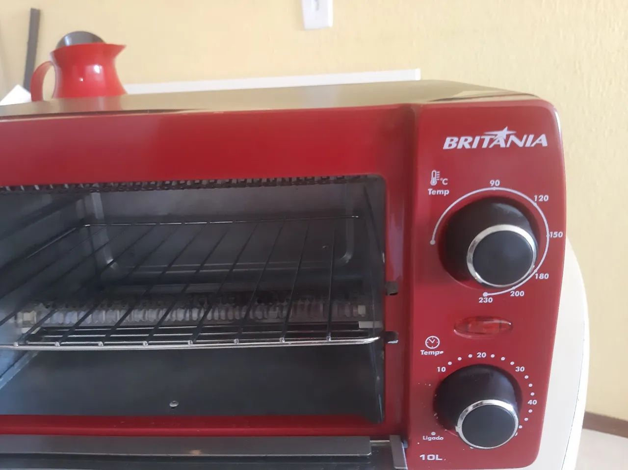 Forno Elétrico Britânia 10L Vermelho