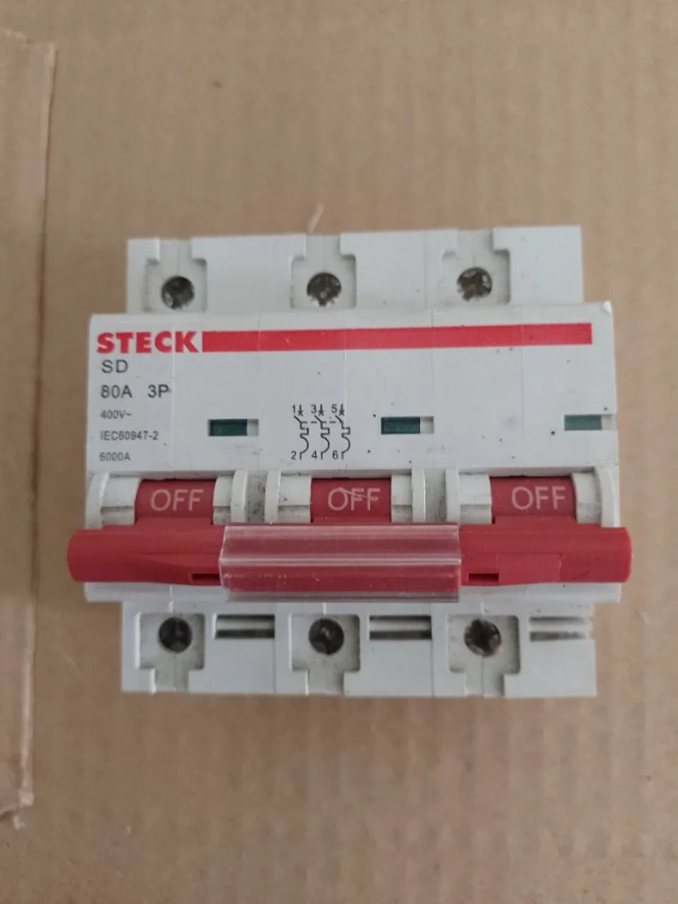 DISJUNTOR STEC SD 3 X 80A