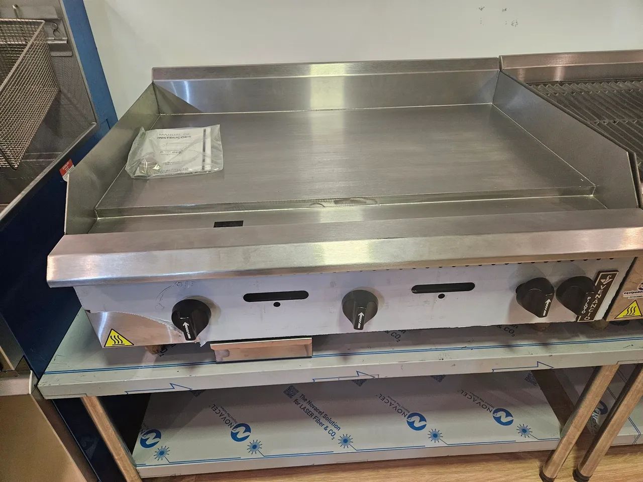 chapa a gás prime 90cm 19mm - a pronta entrega 