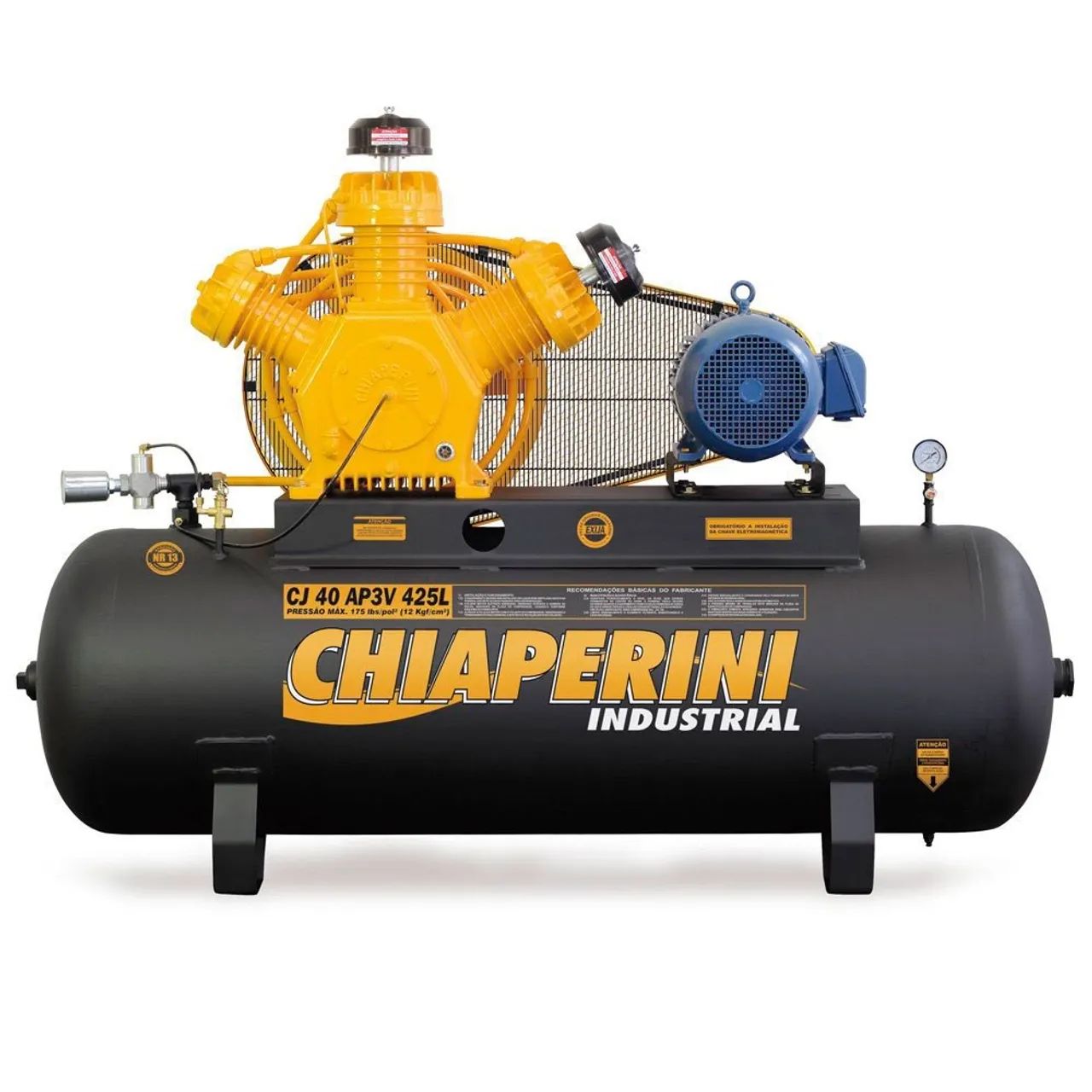 Compressor de Ar Chiaperini CJ 40 AP3V 425L - Novo