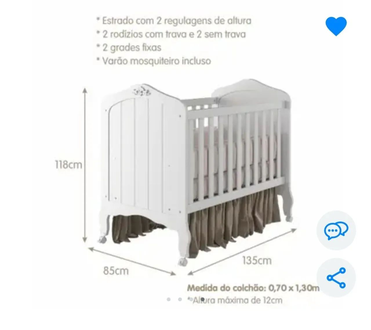 Berço mini cama 