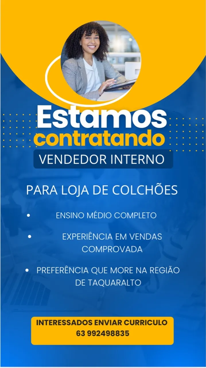 VAGA SÓ COM EXPERIÊNCIA!!!!