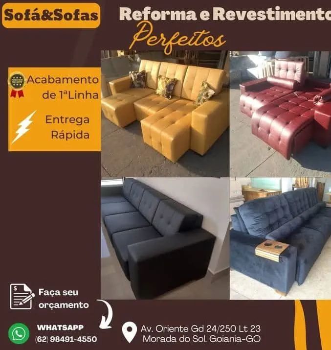 Sofás e Sofás - Reforma e Revestimento Perfeitos