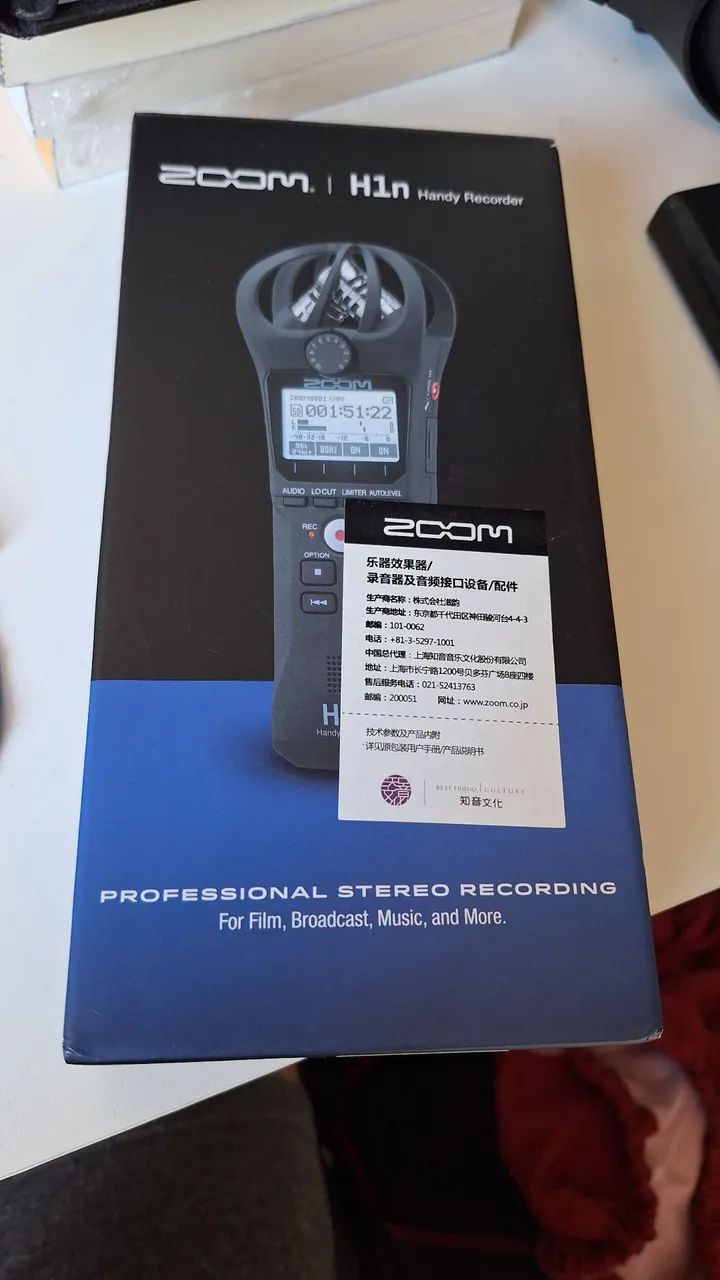 Gravador de Áudio Zoom H1n