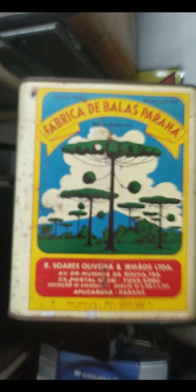 Lata antiga de balas Apucarana 