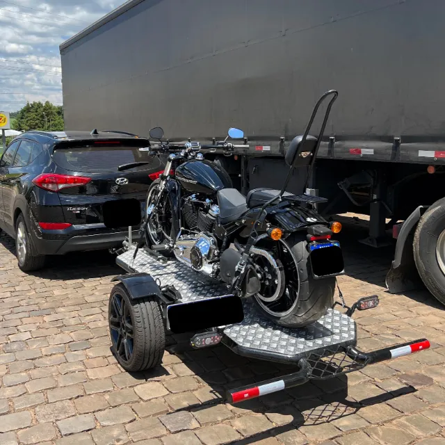 Carretinha reboque de moto dobrável basculante Mants