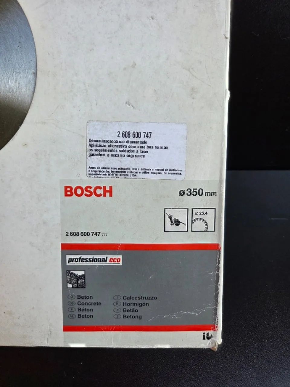 Disco de corte diamantado Bosch 350mm - sem uso - Foto 2