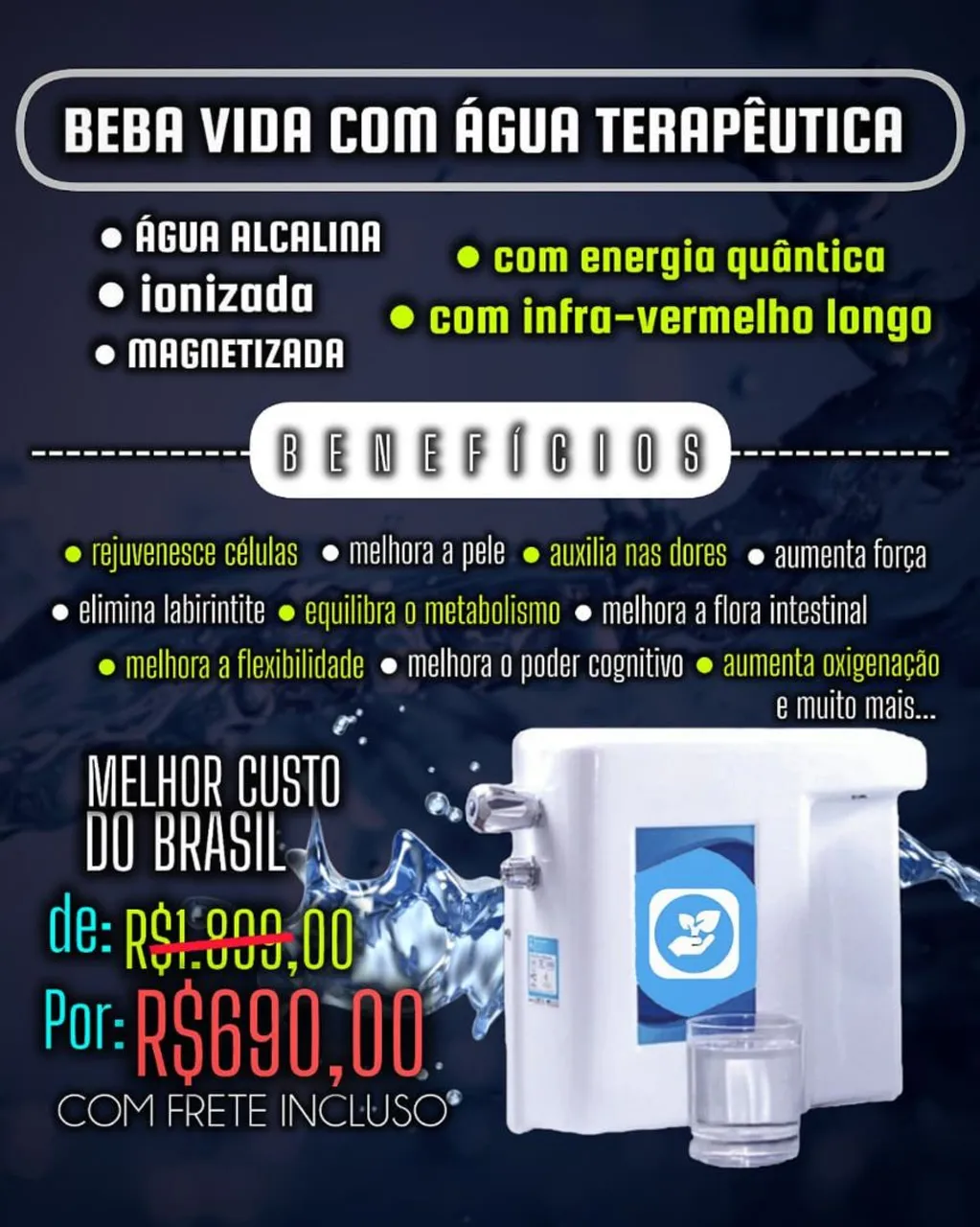Purificador de Água Terapêutica - Saúde e Bem-Estar