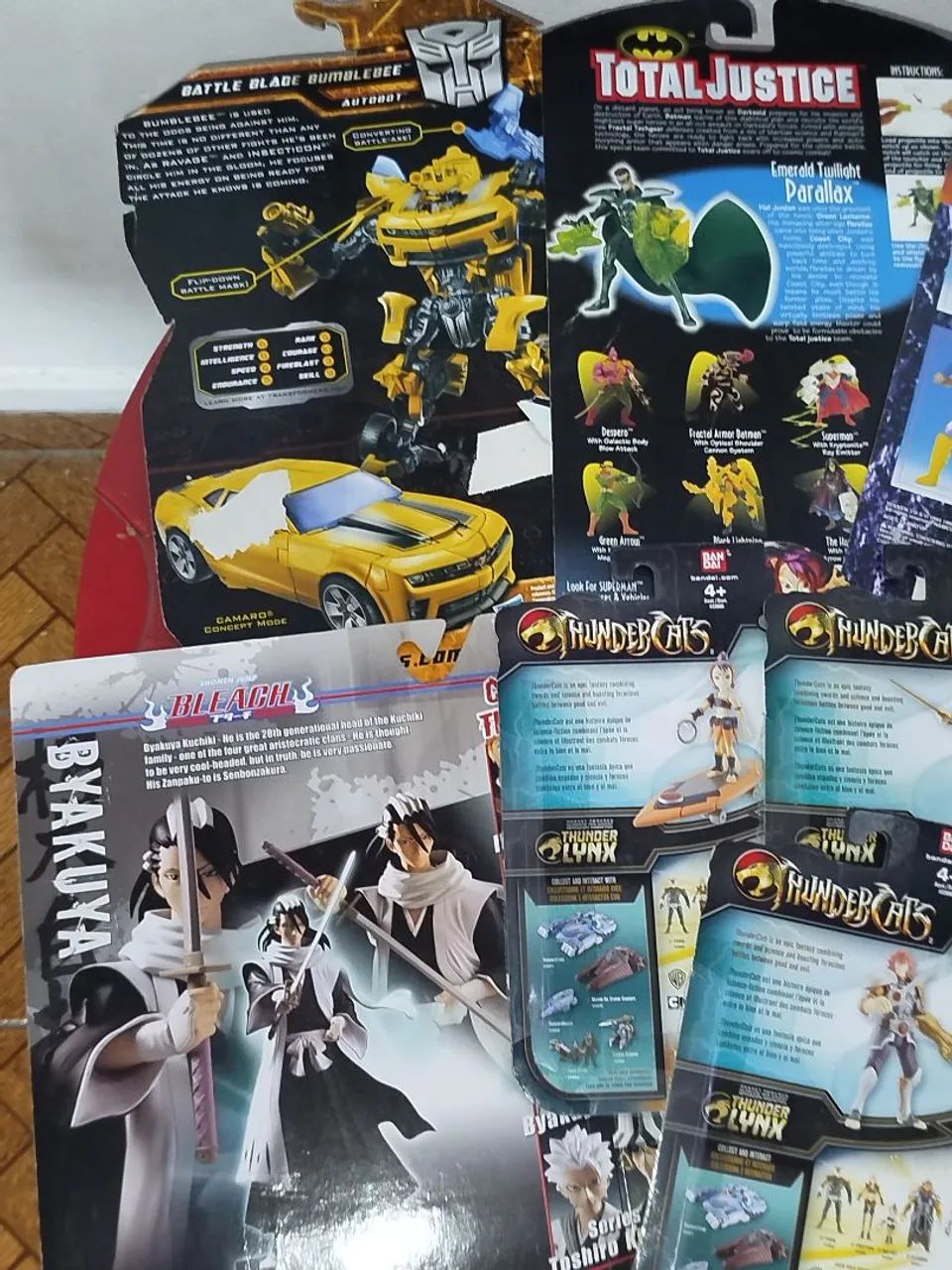 Lote Cartelas Thundercats Transformers Bleach Liga Tekken  - Foto 5