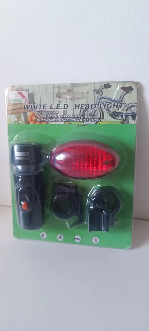 Farol LED Bike - Kit Completo